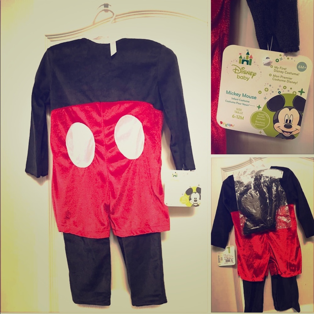 SOLD! NEW Disney Mickey Mouse Costume Size 6-12 Months